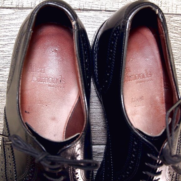 Allen Edmonds LLOYD Wingtip Oxford 8 D Black * add $15 new Cedar Trees main image 10